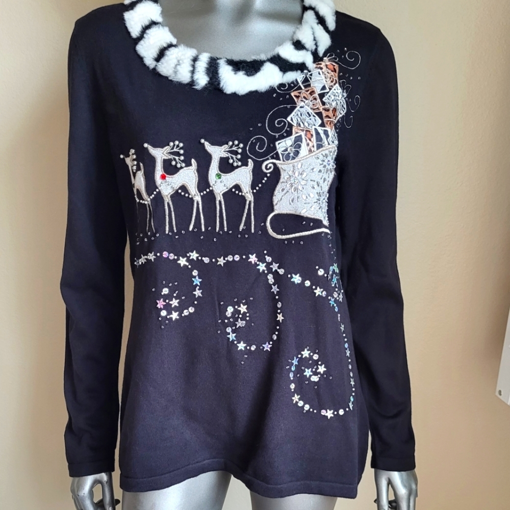 304. Jack b. quick Holiday Sweater Size Large